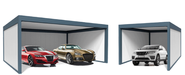Carport double véhicule