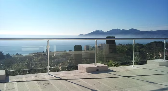 garde corps verre-aluminium Roma