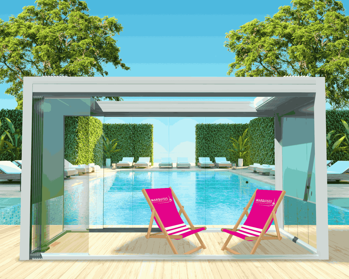 Pergola vitrée