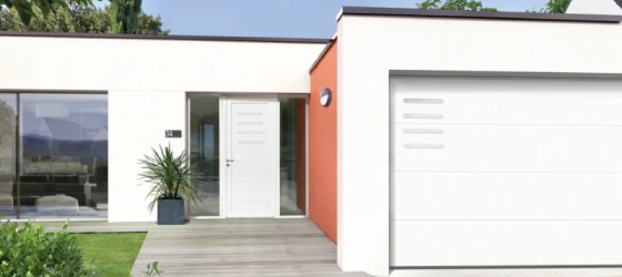 Porte d’entrée PVC pleine