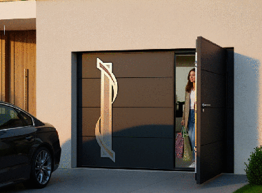 Porte basculante aluminium