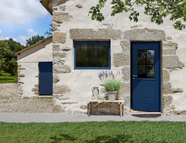 Porte aluminium vitrée